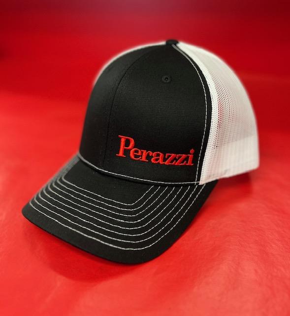 PERAZZI BLACK AND WHITE HAT